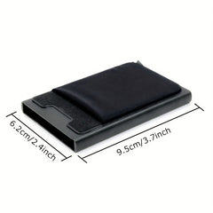 RFID Metal Card Holder Leather Coin Card Holder