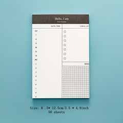 50 Sheets Weekly Planner Daily Memo Book