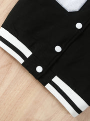 Boys Letter S Varsity Jacket Long Sleeve