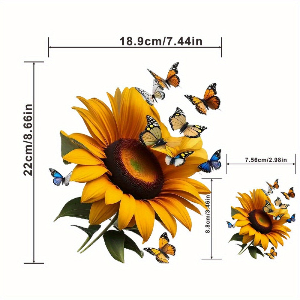 Sunflower Clothes Patches For Men DIY Heat Transfer Stickers T shirt Mask Jeans