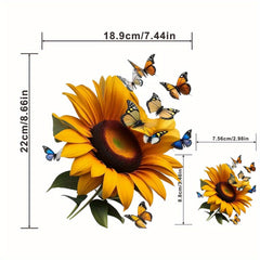 Sunflower Clothes Patches For Men DIY Heat Transfer Stickers T shirt Mask Jeans