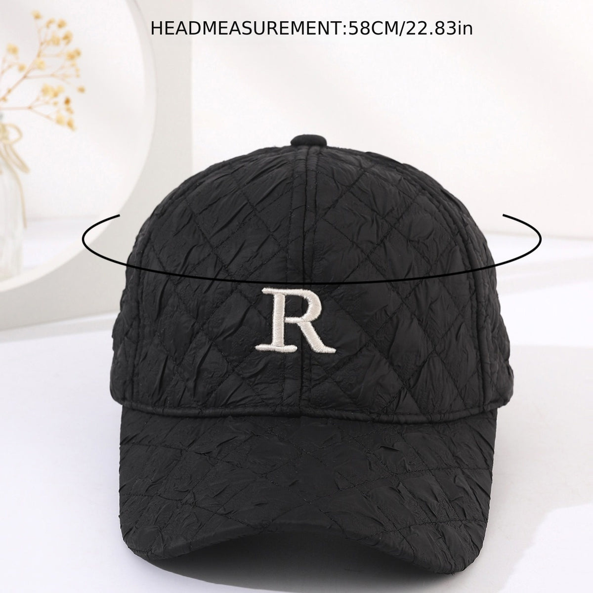 R Letter Baseball Cap Unisex Breathable Adjustable Year Presents