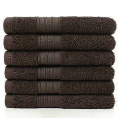 6pcs Household Cotton Hand Towel Soft Absorbent Towel