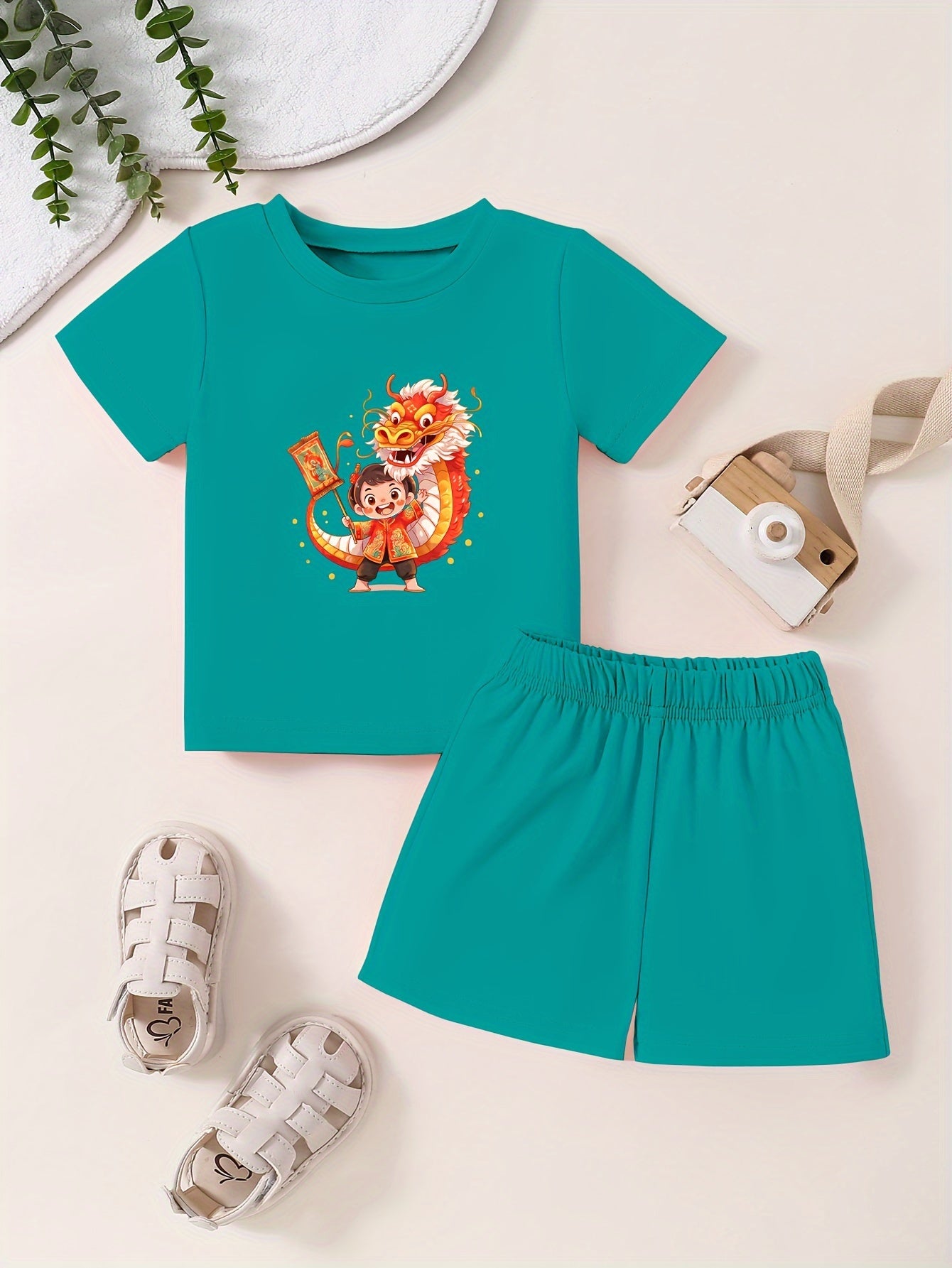 Toddler Lucky Dragon T-Shirt & Shorts Set