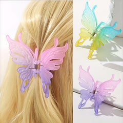 Matte Butterfly Hair Claw Clip Strong Hold Grip Hair Jaw Clip