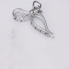 5pcs Metallic Bow Shaped Hair Claw Clip Non-slip Hair Claw for Thick Thin Hair