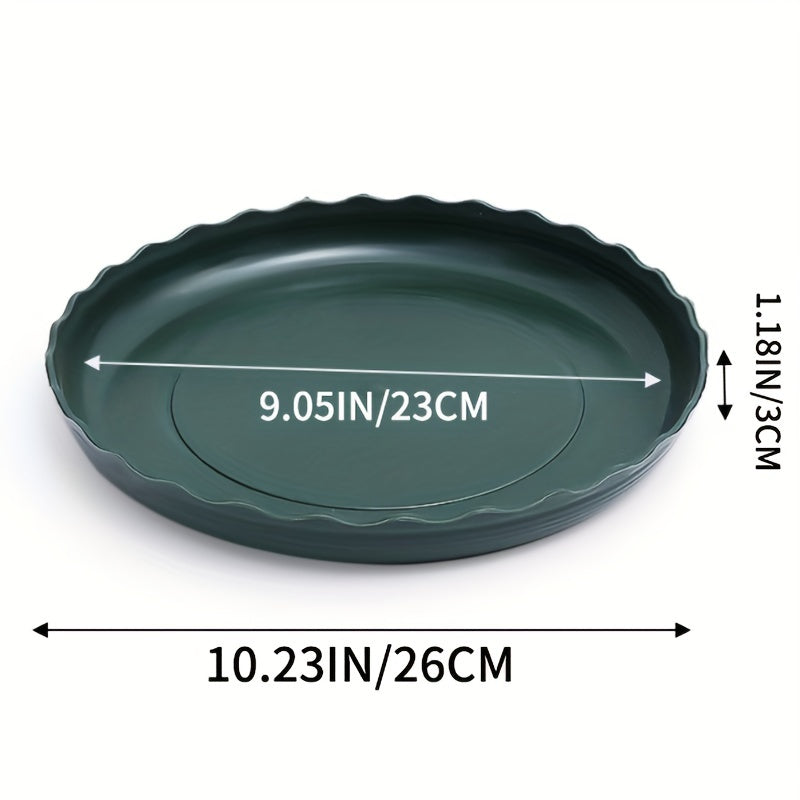 3pcs Plastic Flower Pot Tray Thickened Chassis Pad With Water Tray