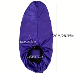 Silky Long Bonnet For Sleeping Solid Night Cap For Women