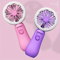 Portable Mini Handheld Fan with Light
