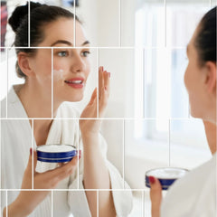 35pcs Small Self Adhesive Makeup Mirrors for Home Decor