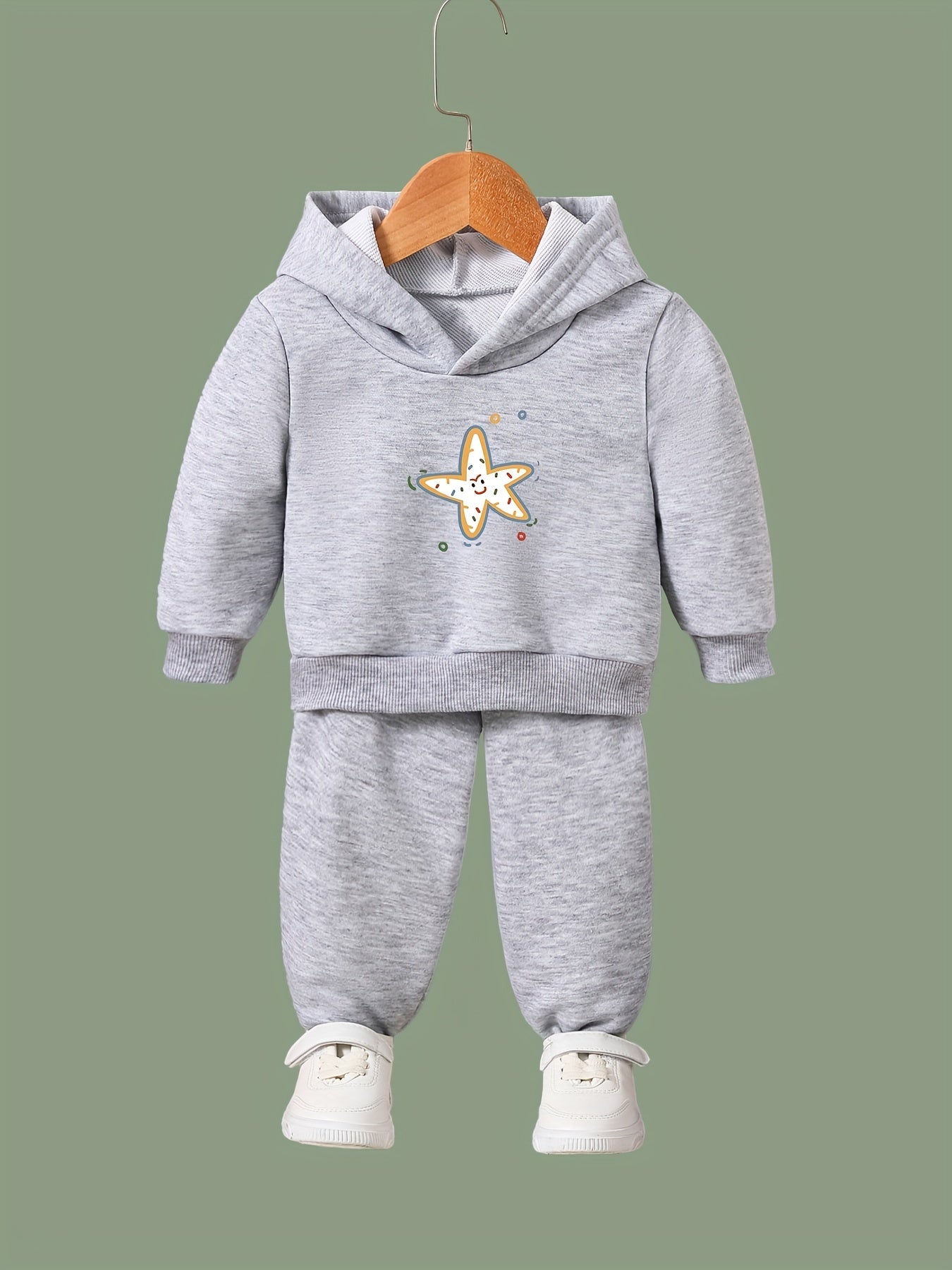 Star Graphic Girls Activewear Set For Sports