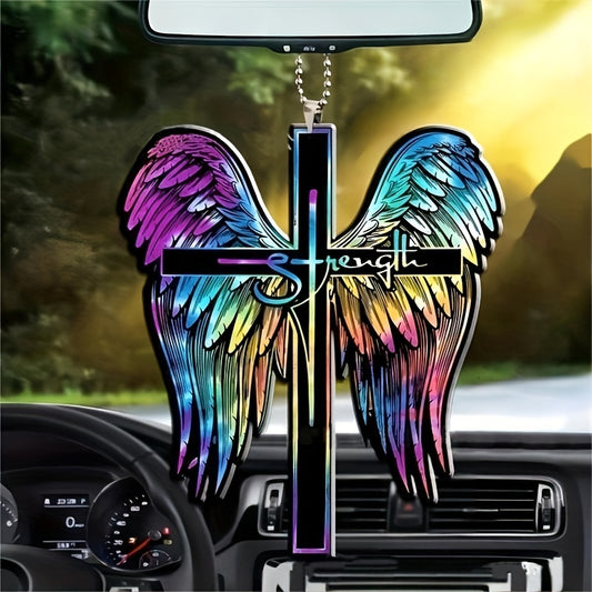 Colorful Wings Cross Home Decoration Gift Car Pendant Interior Decoration