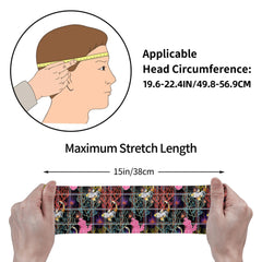 Signature Check Plaid Headband Abstract Design