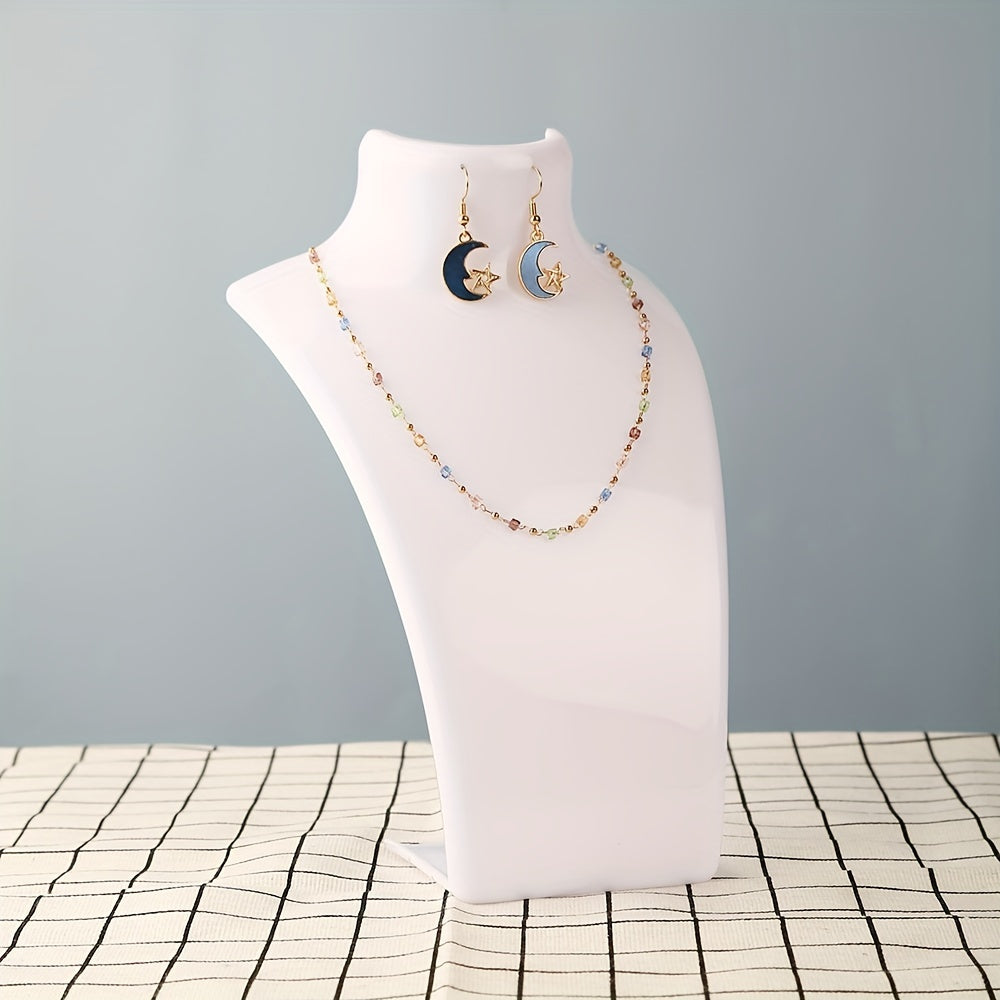 Plastic Neck Earrings Necklace Display Stand 1pc