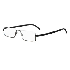 Half Frame Reading Glasses For Men Women Lightweight Metal Readers