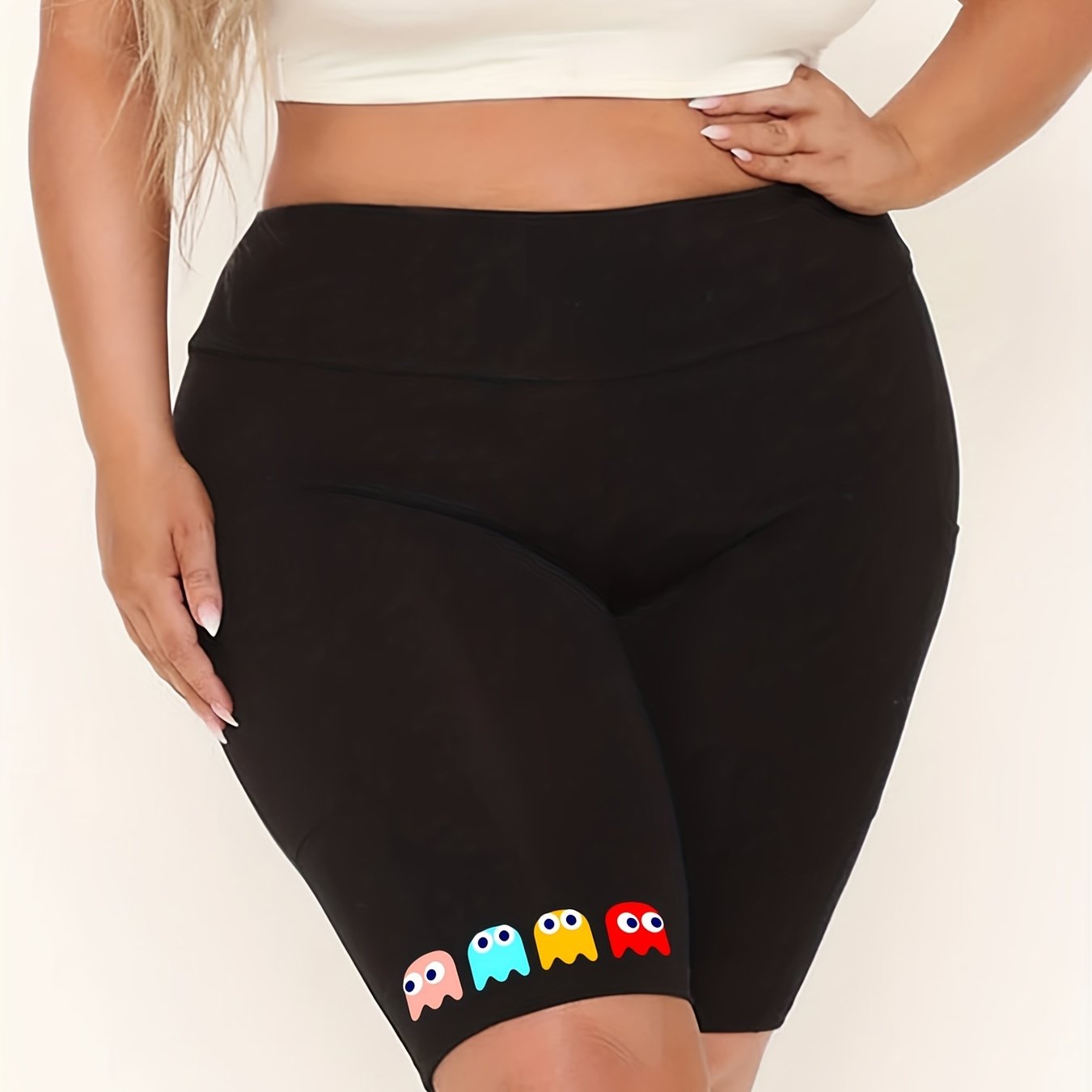  High Rise Workout Biker Shorts