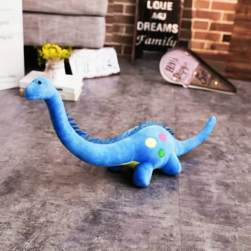 3pcs Vibrant Dino Plush Toys 31.5in Long Neck Stuffed Animals