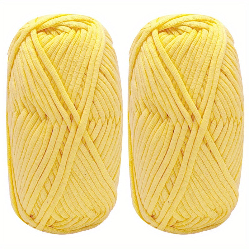 2pcs Chunky Soft Yarn for Crochet Knitting Beginners 50g Roll