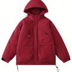 Women's Casual Puffer Coat Hooded Jacket for Winter