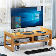 Nanzhu Wood Desktop Display Storage Shelf for Office