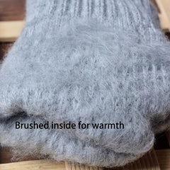 Winter Touch Screen Warm Gloves Stretchy Thicken Knitted Full Finger Gloves