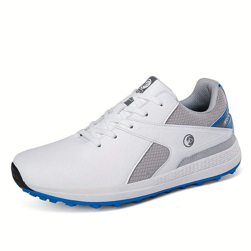 Men's Non Slip Golf Shoes with Spikes, Shock Absorption Sports Sneakers
