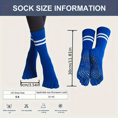 Autumn Winter Parallel Bars Yoga Socks Non-slip Split Toe Five Finger Socks