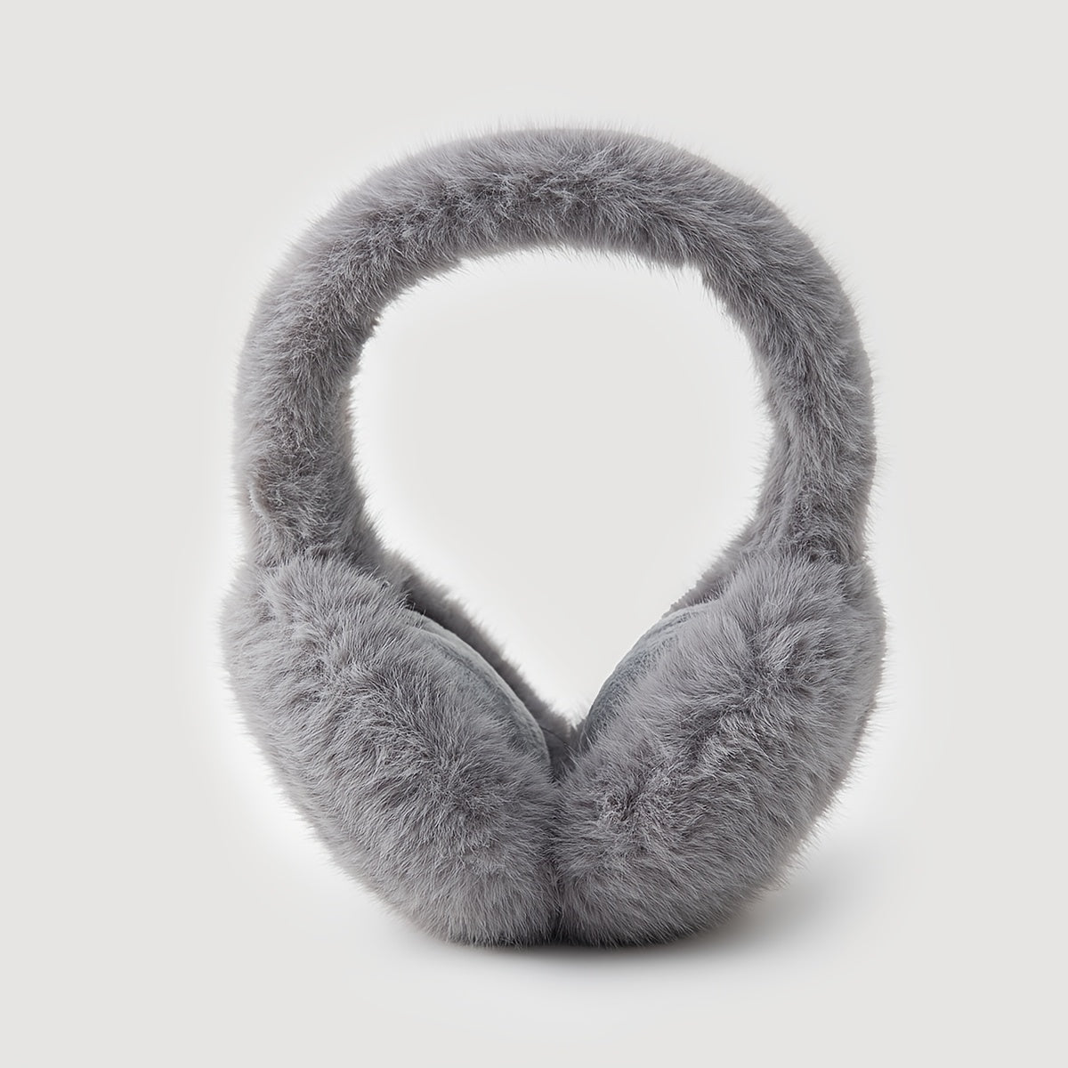Unisex Winter Ear Warmers Adjustable Soft Fluffy Interior Brown
