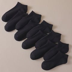 10 Pairs Solid Low Cut Ankle Socks Women's Stockings