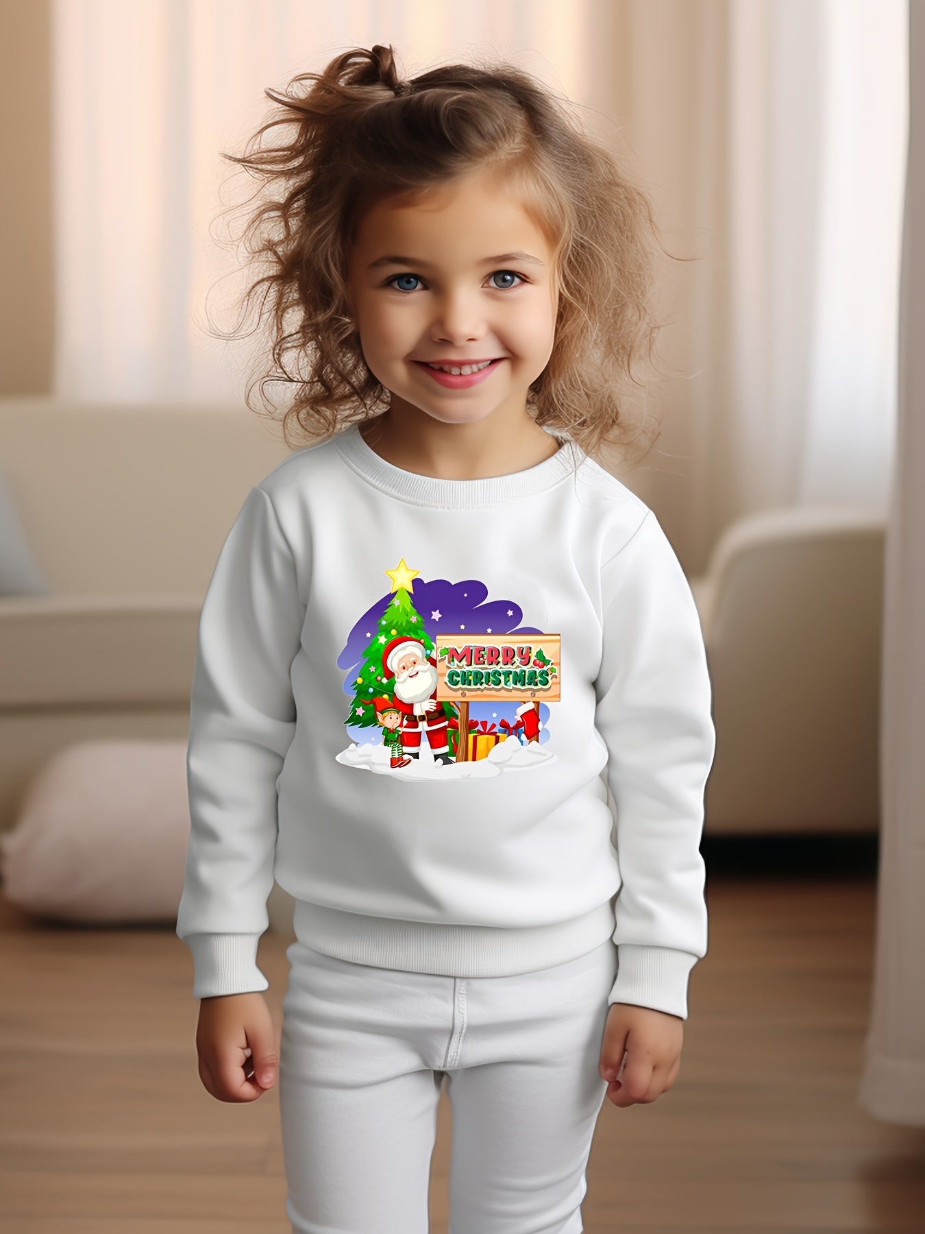Dreamy Christmas Night Crew Neck Sweatshirt Kids Clothes Gift
