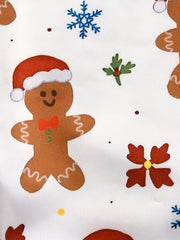  Snowflake & Gingerbread Man Bra & Panty Set