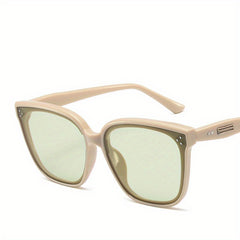 Men's Square Large Frame Glasses Mixed PC Sunglasses 4137