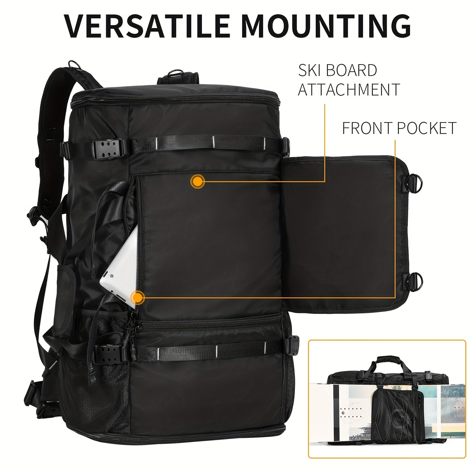 Large Capacity Snowboarding Travel Shoulder Bag for Mountaineering