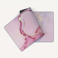 Large Marble Style Mouse Pad Non Slip Rubber Base Waterproof Keyboard Pad