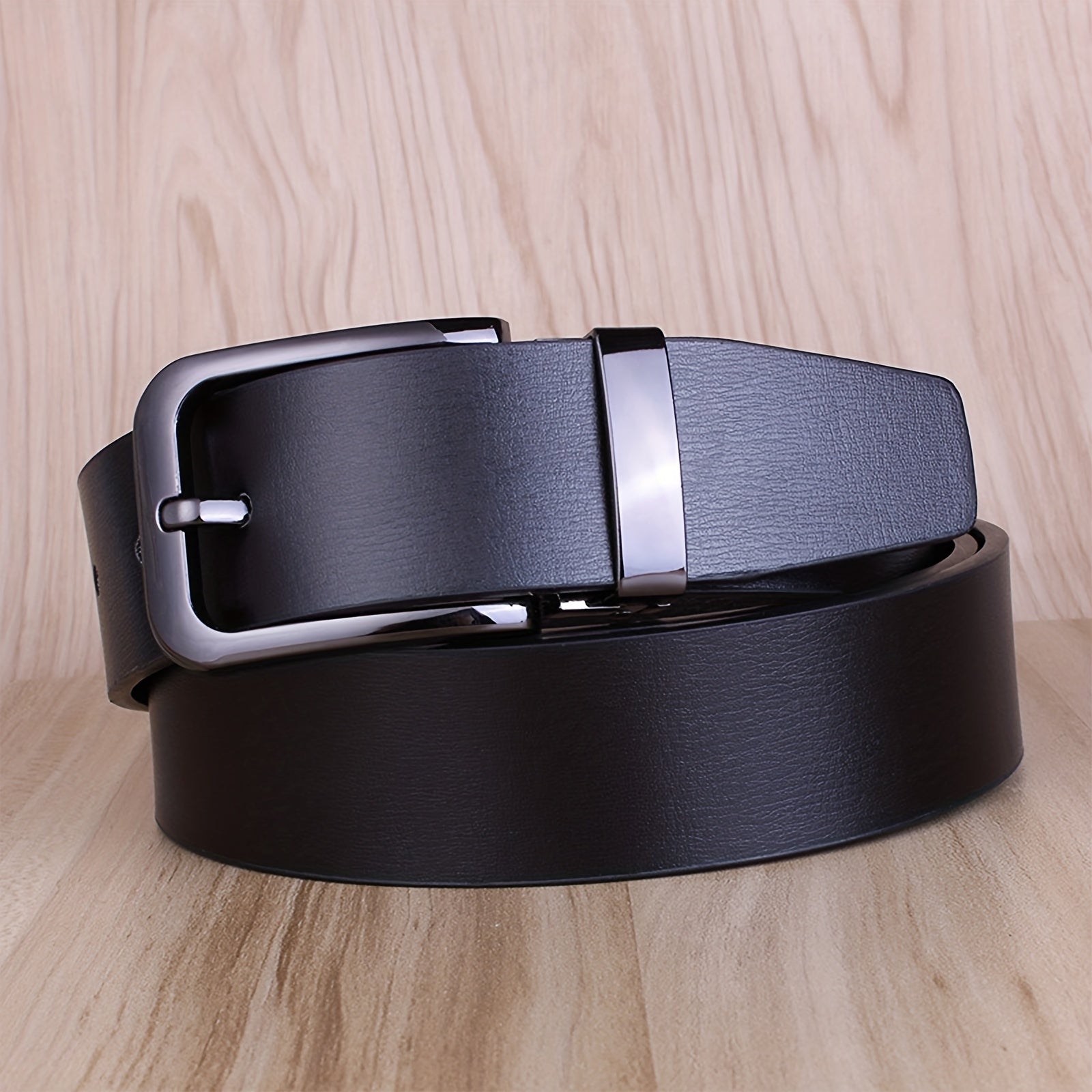 Casual Leather Belt For Men with Pin Buckle