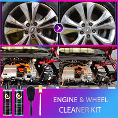 Car Engine Cleaner & Iron Remover Kit - Protect Paint & Wheels