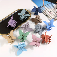 Matte Butterfly Hair Claw Ponytail Holder Hair Claw Clip