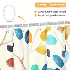 Plants Print Shower Curtain Waterproof Decorative Bathroom Accessories