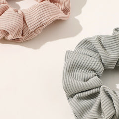 4pcs Knitting Scrunchies Hair Ties For Thick Hair No Crease Hair Accessories