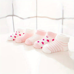 5Pairs Warm Cotton Kids Socks Set Combination
