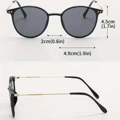 Square Sunglasses Unisex Rivet Decor Anti Glare UV400