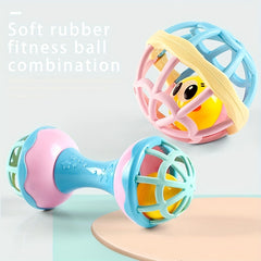 Baby Fitness Soft Rubber Toy Crawling Guide Ball Dumbbell