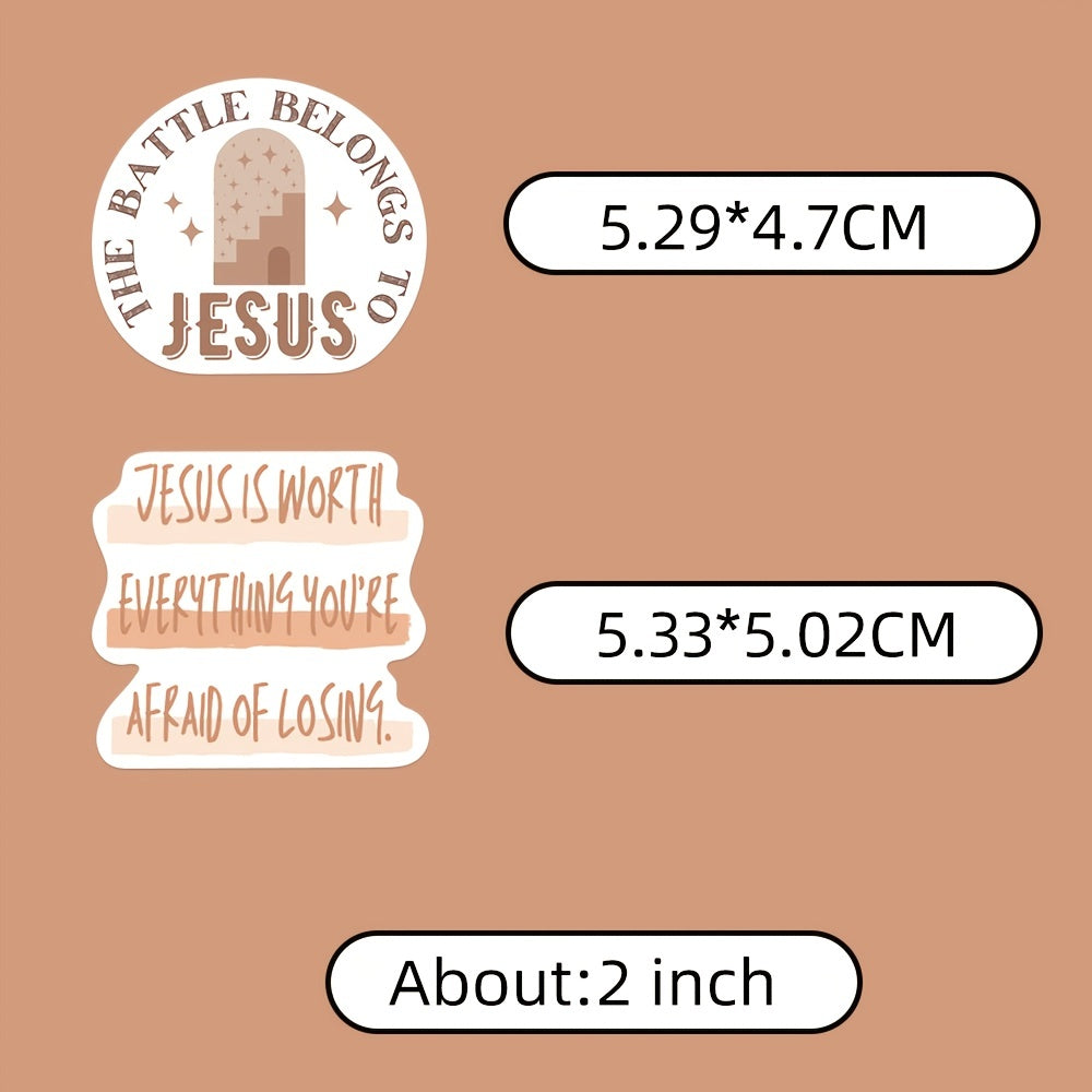 50pcs Bohemian Bible Waterproof Stickers for Phone Laptop