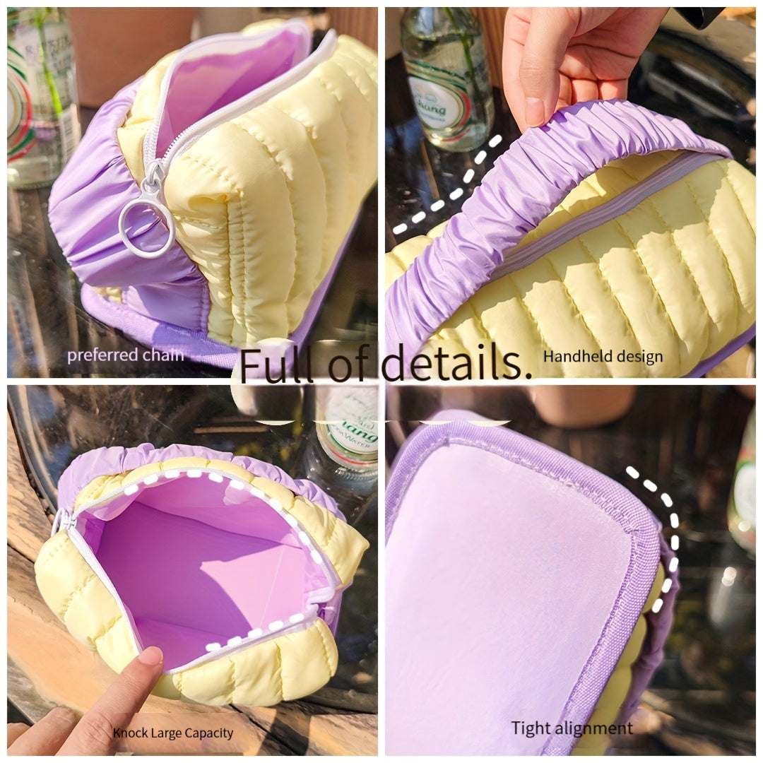 Makeup Bag Toast Bread Type Wash Bag for Business Trips