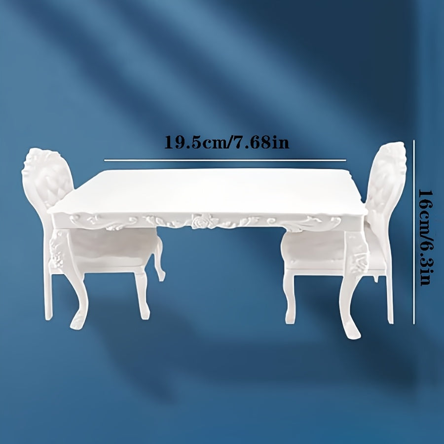 Table and Chairs Doll Kitchen Furniture Set