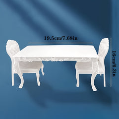 Table and Chairs Doll Kitchen Furniture Set