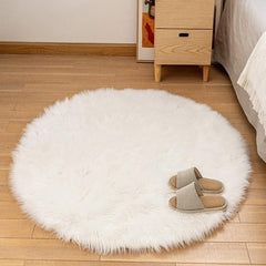 Soft Fluffy Faux Fur Rug for Bedroom Living Room