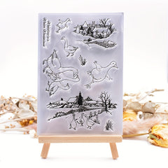 Cartoon Goose Transparent Silicone Stamp