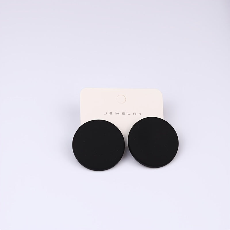 Colorful Acrylic Big Stud Earrings for Women Girls Teen 1Pair