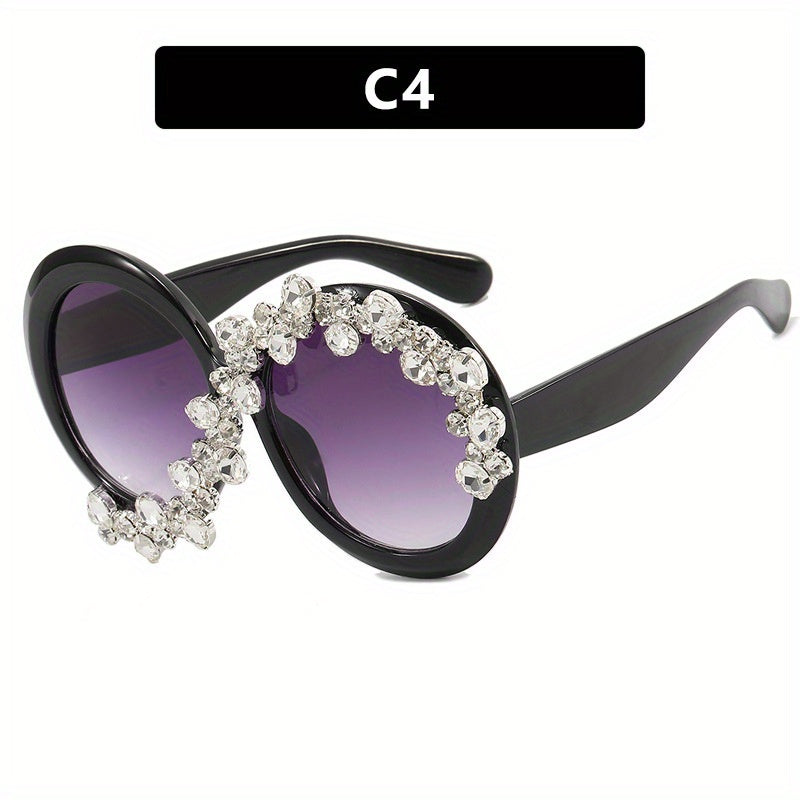 Oversized Round Sunglasses Women Casual Jelly Glasses UV400